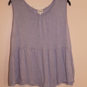 Lavender Peplum Tank